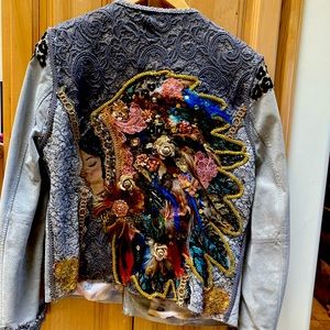 One of a kind custom jacket Creekbaum Designs. Embellishments galore.